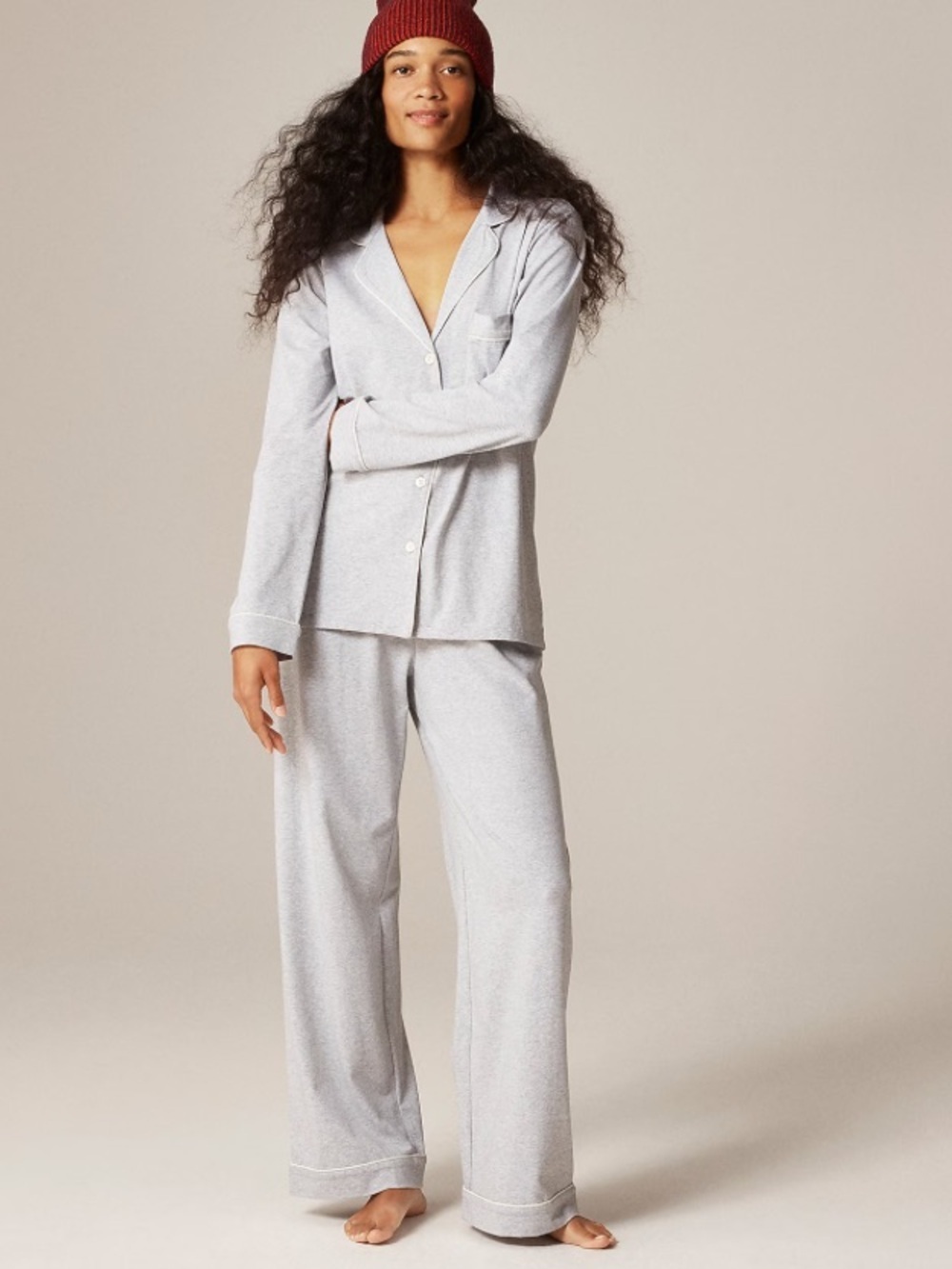 J crew heather grey Dreamy cotton-blend pajama pant set
Item CC660